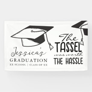 Banderoles Le Tassle Vaut La Peine De L'Hassle Graduate Black