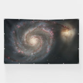 Banderoles Le Whirlpool Galaxy M51 & Companion dans l'espace (Horizontal)