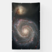 Banderoles Le Whirlpool Galaxy M51 & Companion dans l'espace (Verticale)