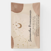 Banderoles LECTURE DE TAROT & REIKI Tonalité terrestre neutre (Verticale)