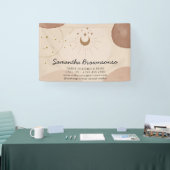 Banderoles LECTURE DE TAROT & REIKI Tonalité terrestre neutre (Salon professionnel)