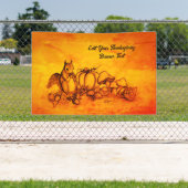 Banderoles L'écureuil en Automne, Bon thanksgiving ! (Insitu)