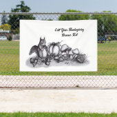 Banderoles L'écureuil en Automne, Bon thanksgiving ! (Insitu)