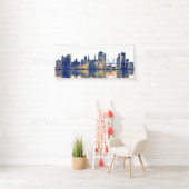 Banderoles Leeds Skyline (En situation)