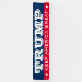 Banderoles L'élection de Donald Trump 2024 Garder l'Amérique (Vertical)