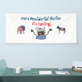 Banderoles L'élection présidentielle de 2024, c'est à venir ! (Salon professionnel)