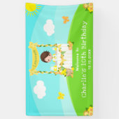 Banderoles Lemonade Brown Cheveux Boy Bienvenue (Vertical)