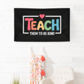 Banderoles L'enseignant leur apprend à être gentil à l'école (En situation)