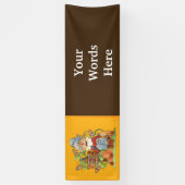 Banderoles L'épouvantail saisonnier de chute ajoutent la (Vertical)