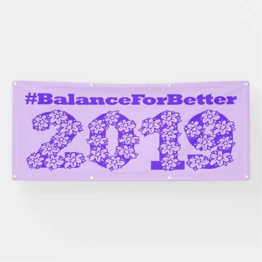 Banderoles L'équilibre pour une meilleure Journée internation (Horizontal)