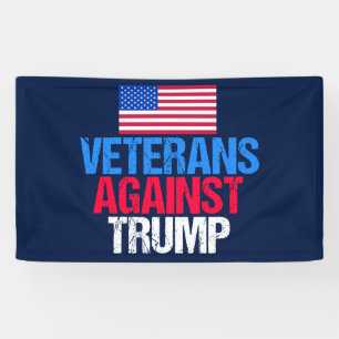 Banderoles Les anciens combattants contre Trump