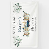 Banderoles Les Animaux De Safari Conduisent Par L'Or Baby sho (Vertical)