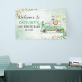 Banderoles Les Animaux de Wild One, verdure dorée pour un Saf (Salon professionnel)