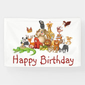 Banderoles Les animaux mignons (Horizontal)
