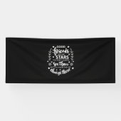 Banderoles Les Bons Amis Sont Comme Des Étoiles (Horizontal)