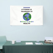 Banderoles Les déchets sont nuisibles (Salon professionnel)