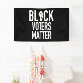 Banderoles les électeurs noirs sont importants (En situation)