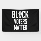 Banderoles  les électeurs noirs sont importants (Horizontal)