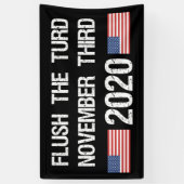 Banderoles Les élections anti-Trump de 2020 marquées (Vertical)