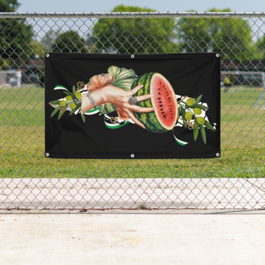 Banderoles Les éléments palestiniens traditionnels en palesti (En situation)