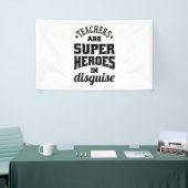 Banderoles Les Enseignants Sont De Super Héros En Disque (Salon professionnel)