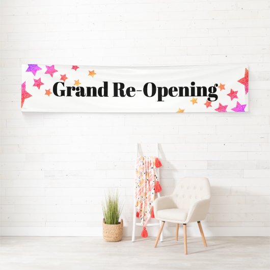 Banderoles Les étoiles de la Parties scintillant arc-en-ciel (En situation)