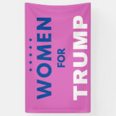 Banderoles Les Femmes Pour Trump (Vertical)