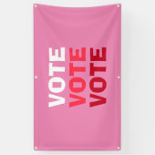 Banderoles Les femmes votent pour une campagne électorale ros (Vertical)