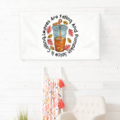 Banderoles Les feuilles Tournent Et Le Citrouille Spice Appel (En situation)