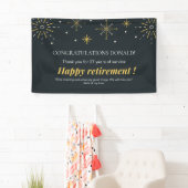 Banderoles Les feux d'artifice noirs et jaunes déclenchent la (En situation)