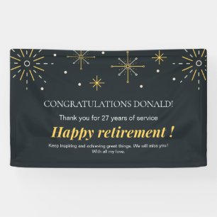 Banderoles Les feux d'artifice noirs et jaunes déclenchent la