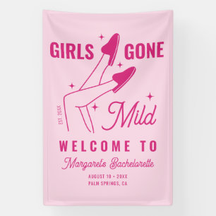 Banderoles Les filles sont parties à la main légère dessinée
