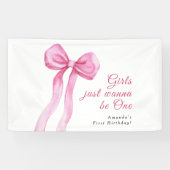 Banderoles Les filles veulent juste être une fête d'anniversa (Horizontal)