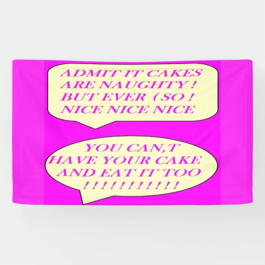 Banderoles Les gâteaux sont agréables faits pour les amateurs (Horizontal)