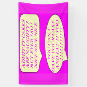 Banderoles Les gâteaux sont agréables faits pour les amateurs (Vertical)