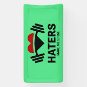 Banderoles Les Hatères Me Font Briller Motivationnel Gym (Verticale)