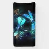 Banderoles Les libellules du lac (Verticale)