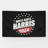 Banderoles Les Mecs Blancs De L'Élection De Kamala Harris 202 (Horizontal)