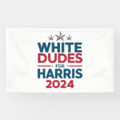 Banderoles Les Mecs Blancs De L'Élection Harris-2024 (Horizontal)