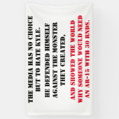 BANDEROLES LES MÉDIAS N'ONT PAS LE CHOIX (Vertical)