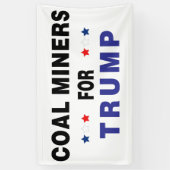 Banderoles Les mineurs de charbon pour Trump (Vertical)