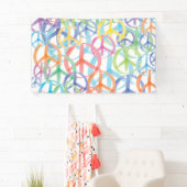 Banderoles Les multiples couleurs de la paix (En situation)