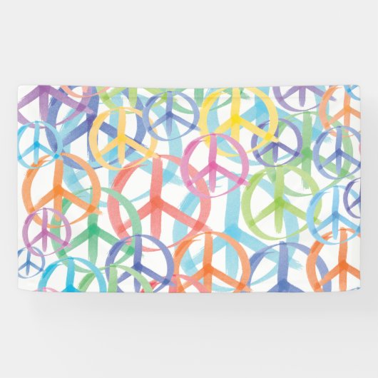 Banderoles Les multiples couleurs de la paix (Horizontal)