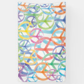 Banderoles Les multiples couleurs de la paix (Vertical)