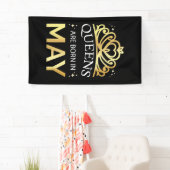 Banderoles Les Reines Sont Nées En Mai I (En situation)