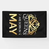 Banderoles Les Reines Sont Nées En Mai I (Horizontal)