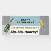 Banderoles Les travaux de la fonction de retraite font partie (Horizontal)