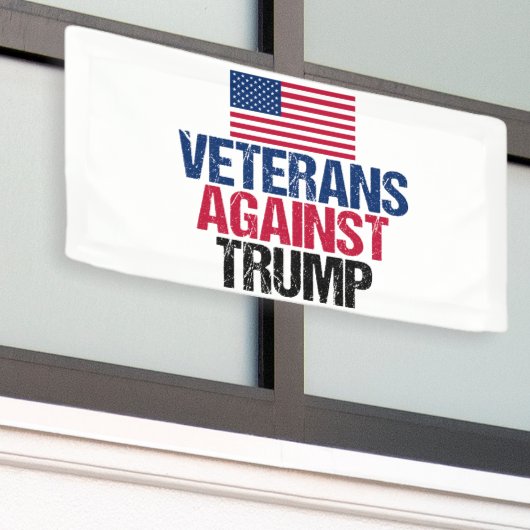 Banderoles Les vétérans contre le drapeau américain Trump (Bâtiment extérieur)