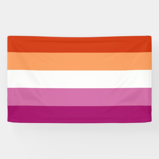 Banderoles Lesbian Pride Flag LGBTQ (Horizontal)