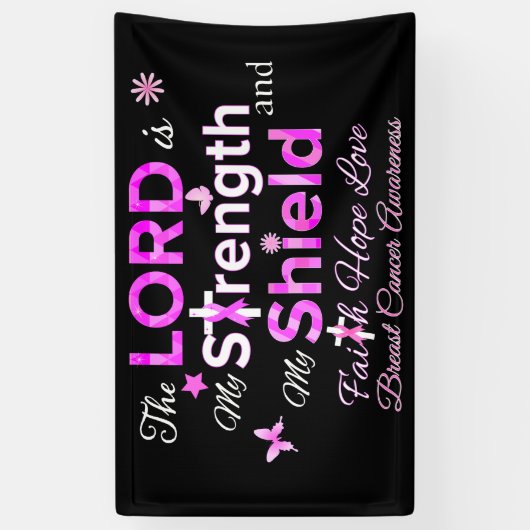 Banderoles L'Éternel est ma force (Vertical)